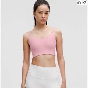 💓 lululemon ribbed pink tide strappy Like a dream bra size 6